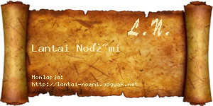 Lantai Noémi névjegykártya